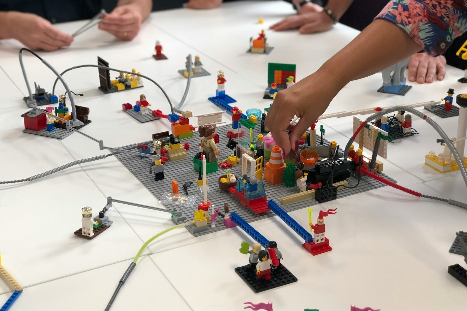 Lego city toy on table